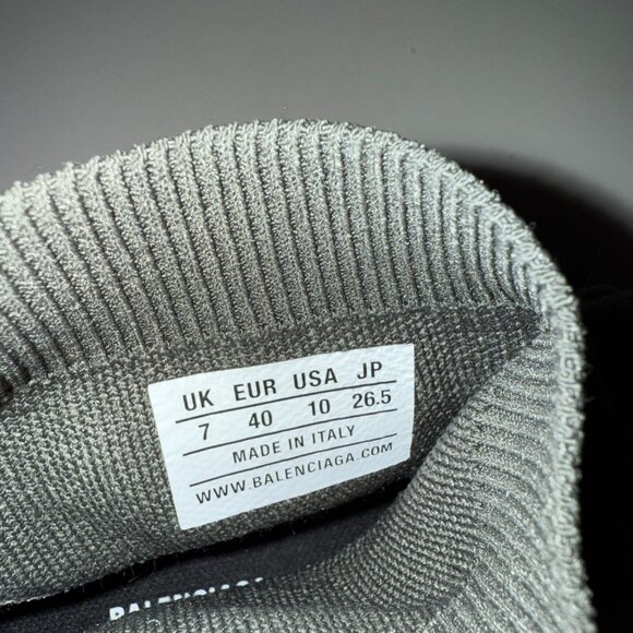 Balenciaga Speed 2.0 LT Sock Sneakers – Dark Olive Green/Black Logo (Size US 10) - Picture 7 of 7